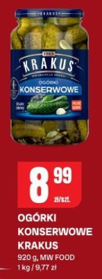 Ogórki konserwowe Krakus promocja w Chorten