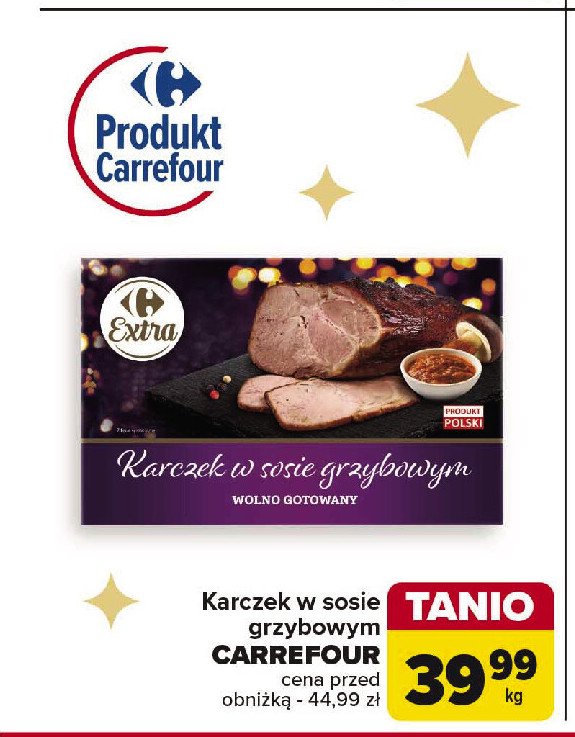 Karczek w sosie grzybowym Carrefour extra promocja