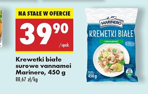 Krewetki białe Marinero promocja w Biedronka