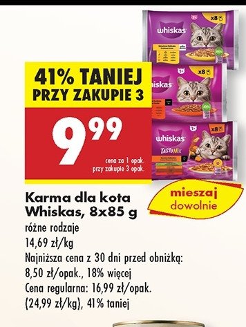 Karma dla kota drobiowa Whiskas promocja