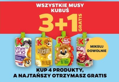 Musy Kubuś 3+1 gratis promocja w Netto
