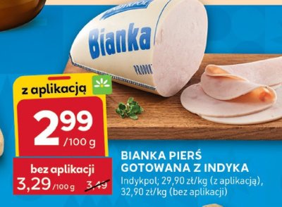 Bianka pierś gotowana z indyka promocja w Stokrotka