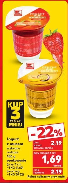 Jogurt brzoskwinia K-classic promocja