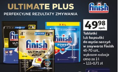 Kapsu艂ki do zmywarki Finish ultimate plus promocja