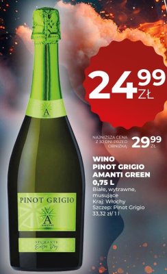 Wino Pinot Grigio Amanti Green 0,75 l promocja w Duży Ben