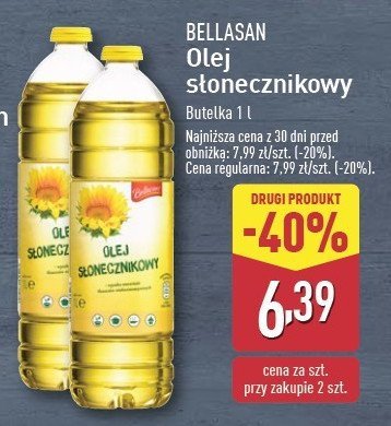Olej s艂onecznikowy Bellasan promocja