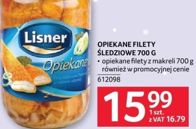 Opiekane filety śledziowe 700 g promocja w Selgros