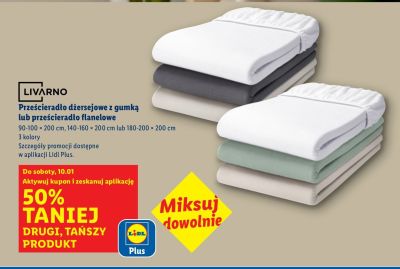 Prześcieradło flanelowe  promocja w Lidl