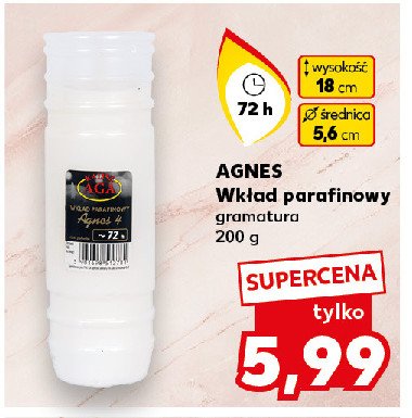 Wkład parafinowy 72 h Agnes promocja