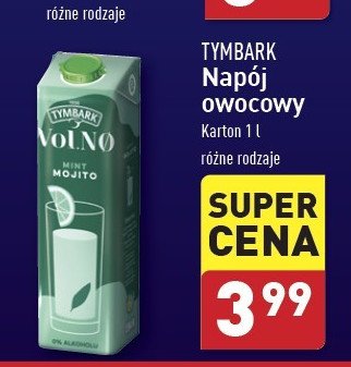 Napój mint mojito Tymbark volno promocja w Aldi