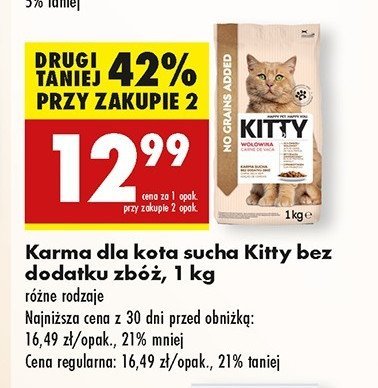 Karma dla kota z wo艂owina Kitty excellence promocja