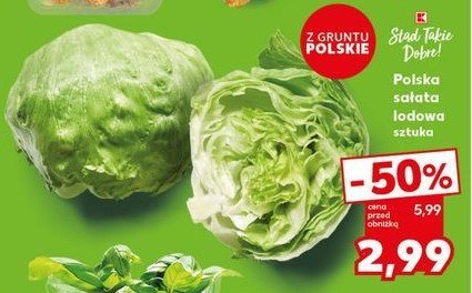 Sałata lodowa K-classic stąd takie dobre! promocja