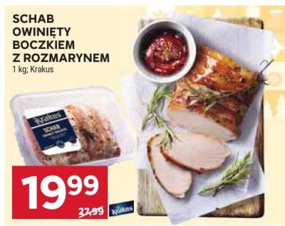Schab owinięty boczkiem z rozmarynem Krakus promocja w Stokrotka