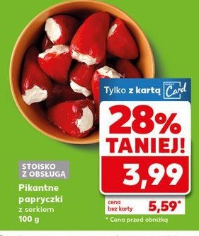 Papryczki pikantne z serem promocja