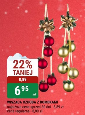 Wisząca ozdoba z bombkami promocja w bi1