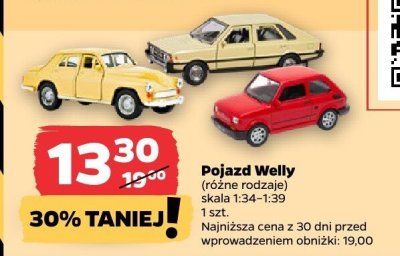 Pojazd Welly (różne rodzaje) promocja w Netto