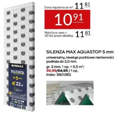 Podkład AQUASTOP 5 mm promocja w Abra Meble