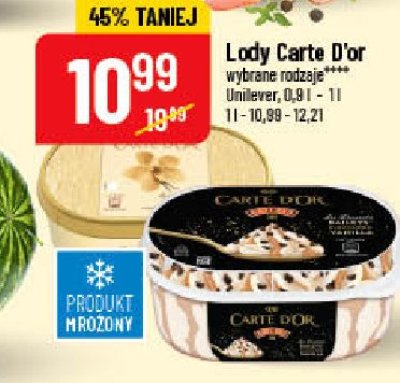 Lody baileys Algida carte d'or les desserts promocja