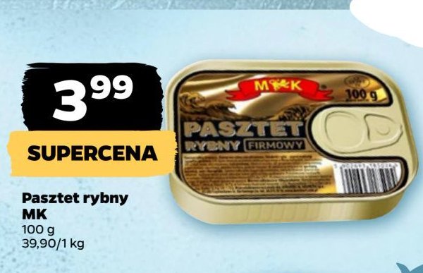 Pasztet rybny firmowy M&k promocja w Netto