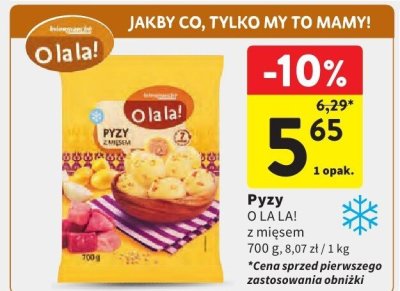 Pyzy O la la! z mięsem promocja w Intermarche