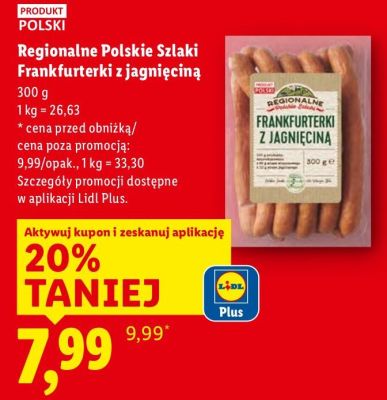 Frankfurterki z jagnięciną Regionalne Polskie Szlaki promocja w Lidl