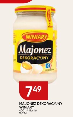 Majonez dekoracyjny Winiary promocja w Chata Polska