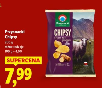 Chipsy  różne rodzaje promocja w Lidl