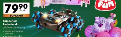 Samochód kaskaderski zdalnie sterowany promocja w Biedronka