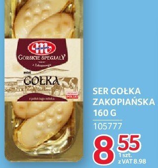 Ser Golka zakopiańska Mlekovita 160g promocja w Selgros