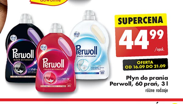 Płyn do prania PERWOLL RENEW WHITE promocja