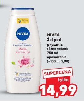 Żel pod prysznic rose & almond oil & mandelol Nivea promocja