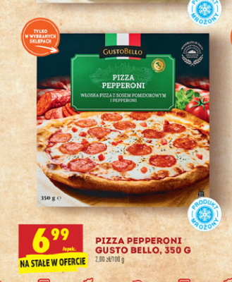 Pizza pepperoni Gustobello promocja