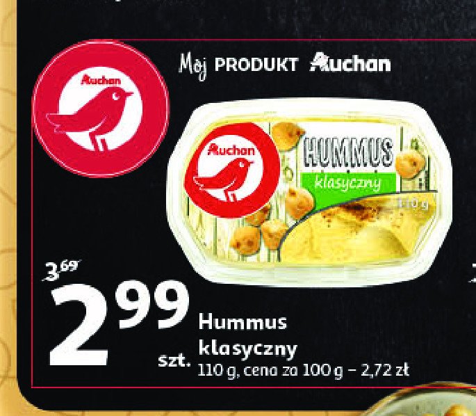 Hummus klasyczny Auchan promocja