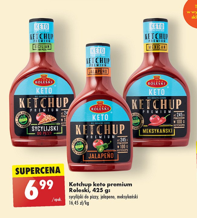 Ketchup premium sycylijski do pizzy promocja