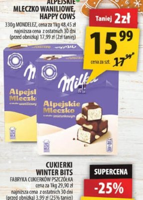 Mleczko waniliowe Happy Cows Alpejskie promocja w Arhelan