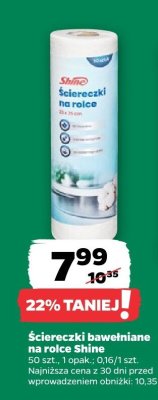 Ściereczki bawełniane na rolce  promocja w Netto