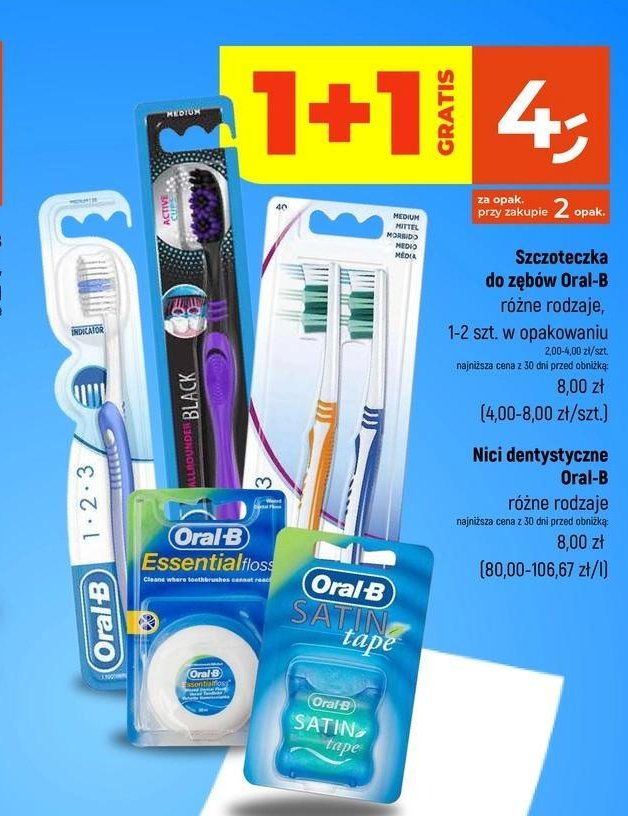 Taśma dentystyczna 25 m Oral-b satin tape promocja