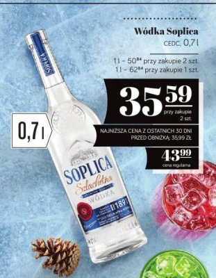 Wódka Soplica CEDC 0,7l promocja w POLOmarket