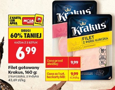 Filet gotowany z kurczaka  promocja w Biedronka