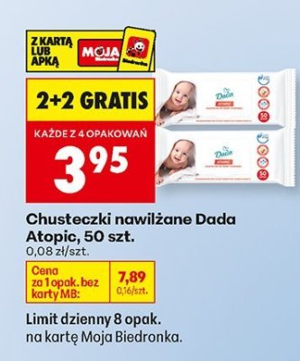 Chusteczki nawilżane Atopic 50 szt. promocja w Biedronka