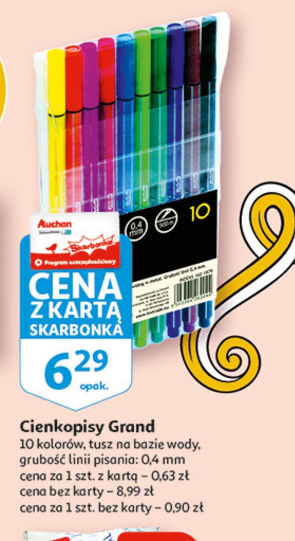 Cienkopisy Grand kw trade promocja