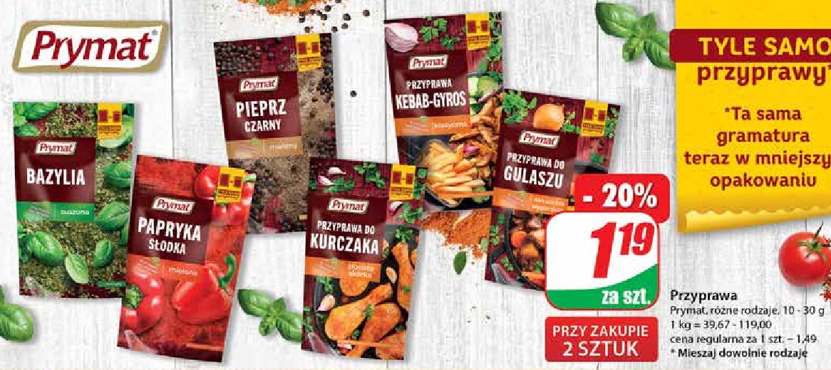 Przyprawa do gulaszu Prymat promocja