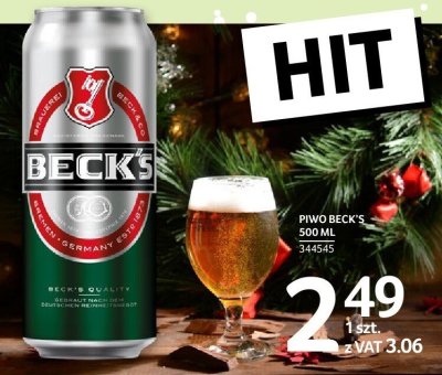 Piwo Beck's 500 ml promocja w Selgros