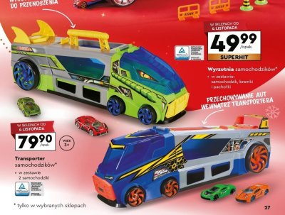 Wyrzutnia samochodzików ELE FUN promocja w Biedronka