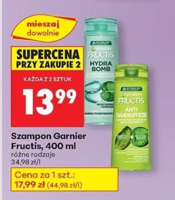Szampon Fructis 400 ml różne rodzaje promocja w Biedronka