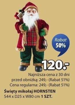 Święty mikołaj HORNSTEN promocja w Jysk