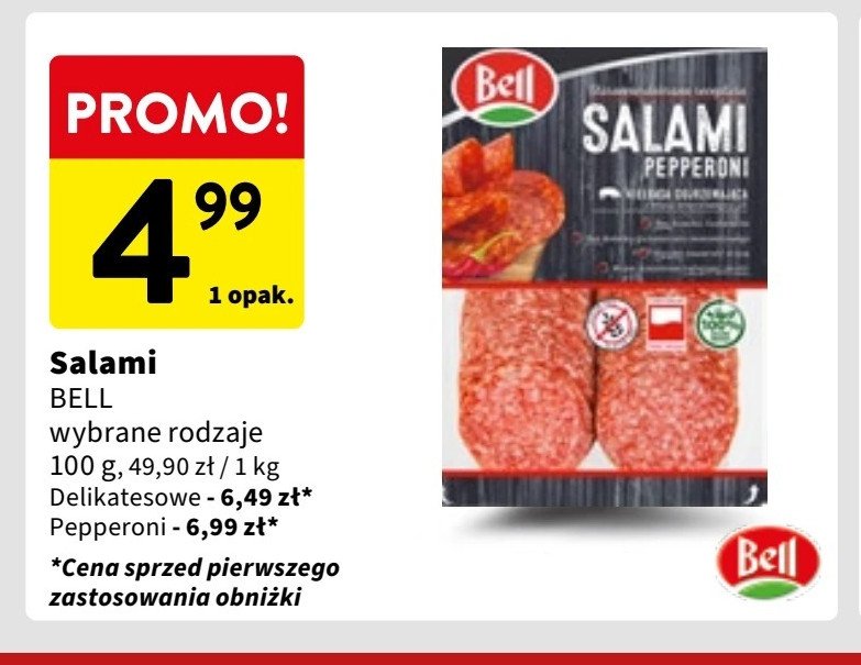 Salami pepperoni Bell polska promocja