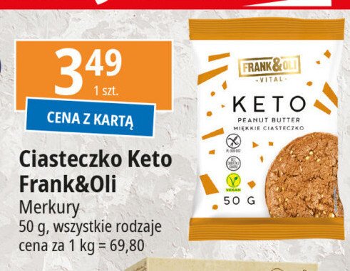 Ciasteczko keto masło orzechowe Frank&oli promocja