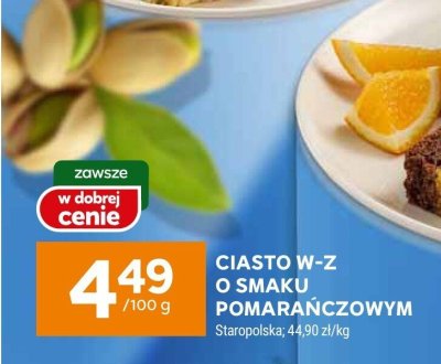 Ciasto W-Z o smaku pomarańczowym promocja w Stokrotka