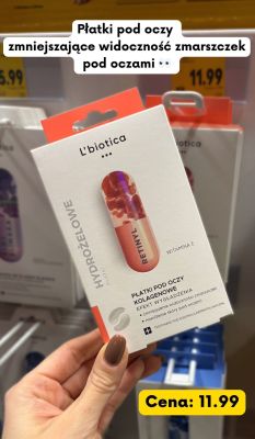 Płatki pod oczy L'biotica Retinyl kolagenowe hydrożelowe  promocja w Kaufland